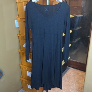 Toad & Co Horny Toad Black A Line V Neck Black Dress Size Small